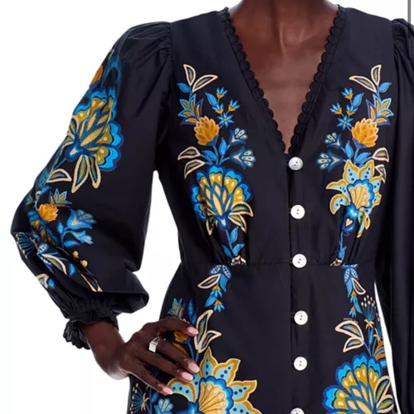 FARM Rio Stitched Garden Front Maxi - Picture 2 of 5